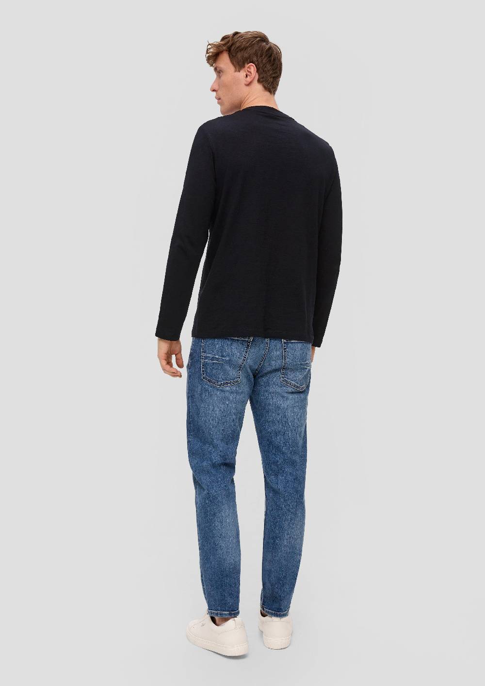 s.Oliver Langarmshirt mit Logo-Print 50% Rabatt mit kostenlosem Versand