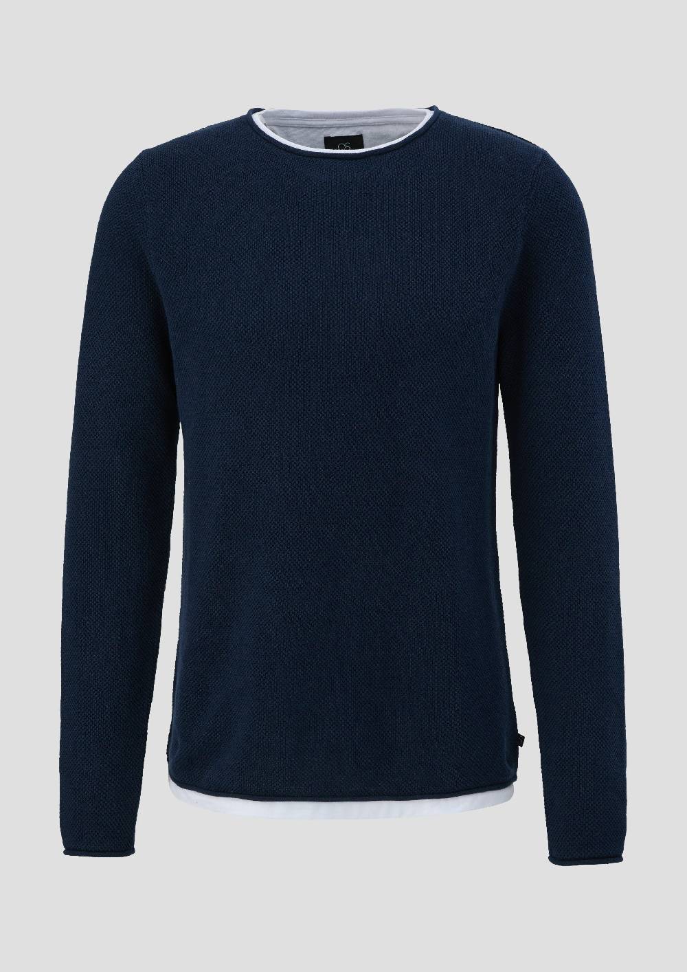s.Oliver Strickpullover in Layering-Optik Speichern exportieren
