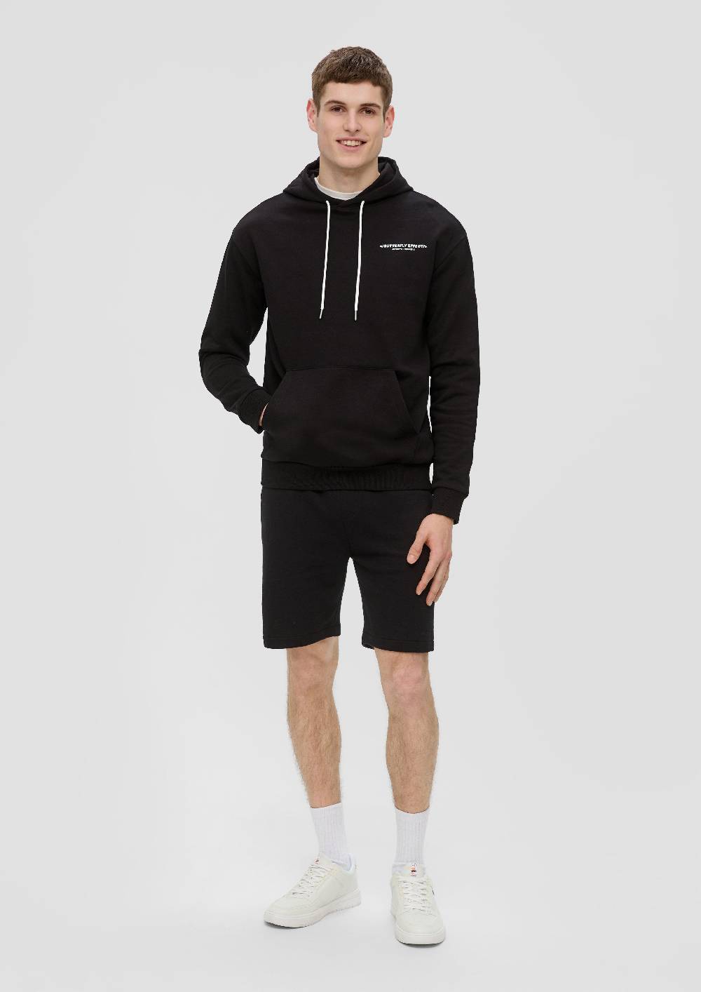 s.Oliver Sweatshirt mit Brust- und Rückenprint Im Verkauf
