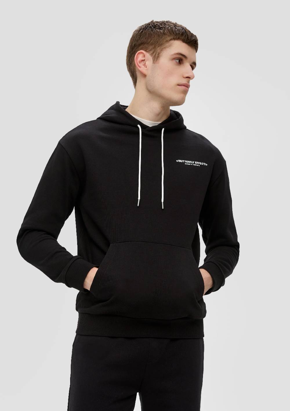 s.Oliver Sweatshirt mit Brust- und Rückenprint Im Verkauf