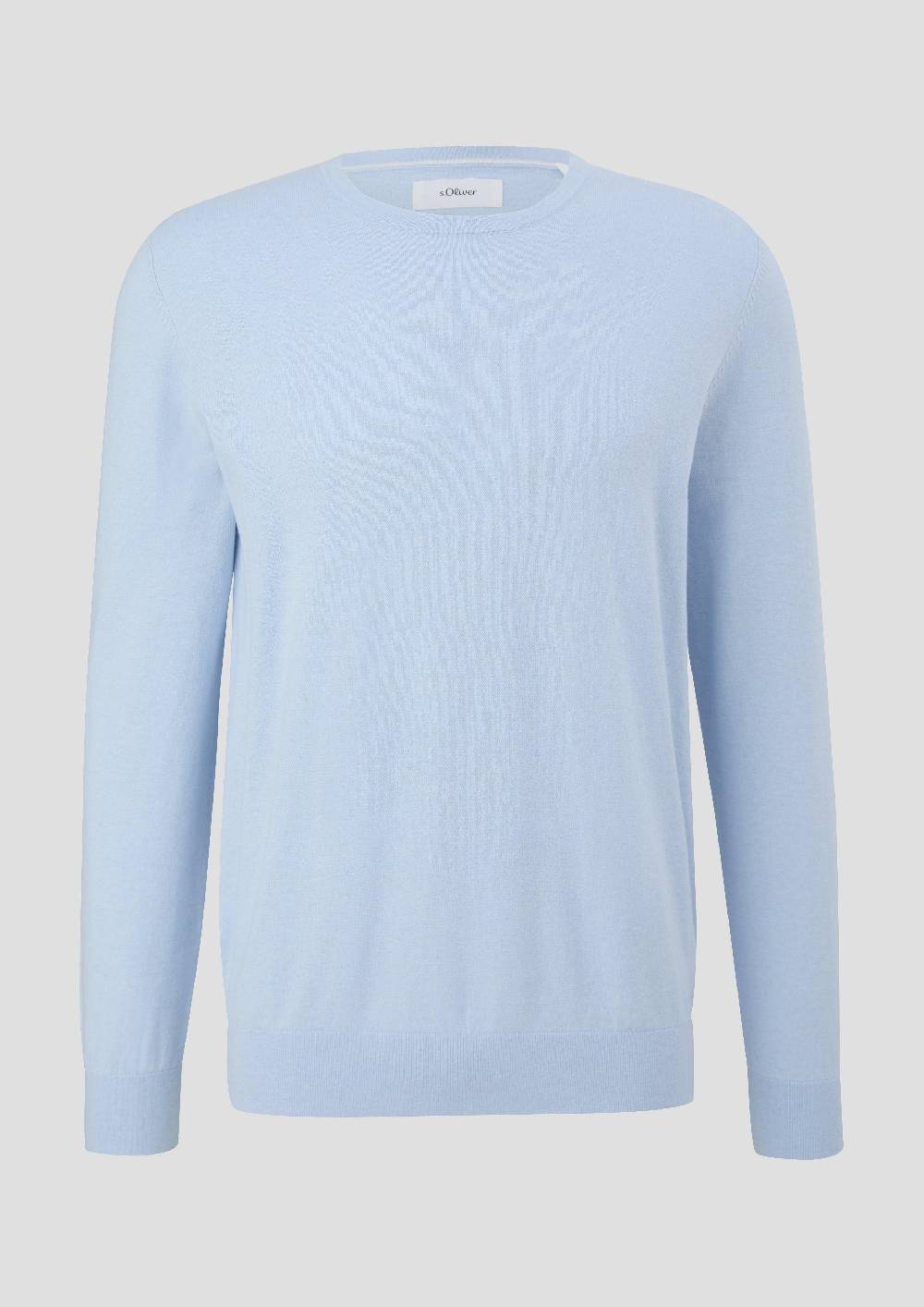 s.Oliver Strickpullover aus Seide mit Crew Neck Verkauf