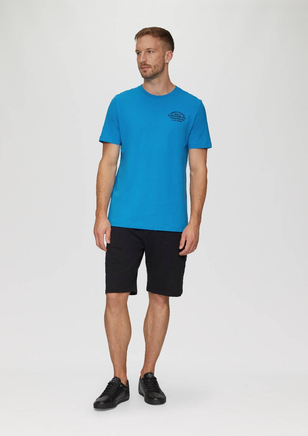 s.Oliver T-Shirt mit Logo-Motiven aus reiner Baumwolle Weihnachtsangebot