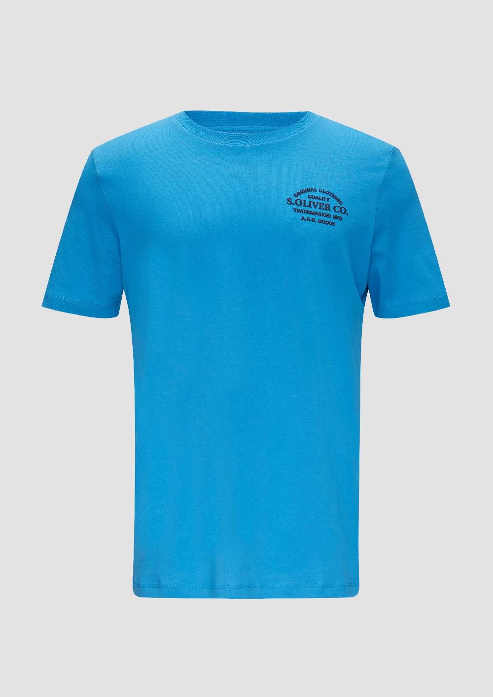 s.Oliver T-Shirt mit Logo-Motiven aus reiner Baumwolle Weihnachtsangebot