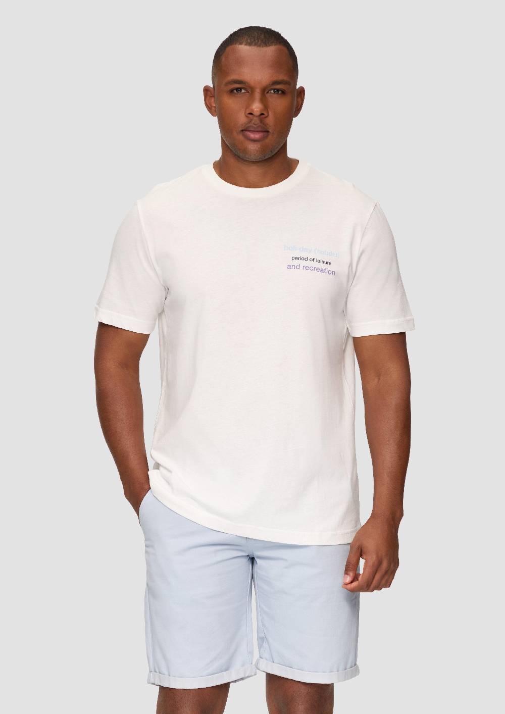 s.Oliver Gewaschenes T-Shirt mit Frontprint Muttertagsangebot