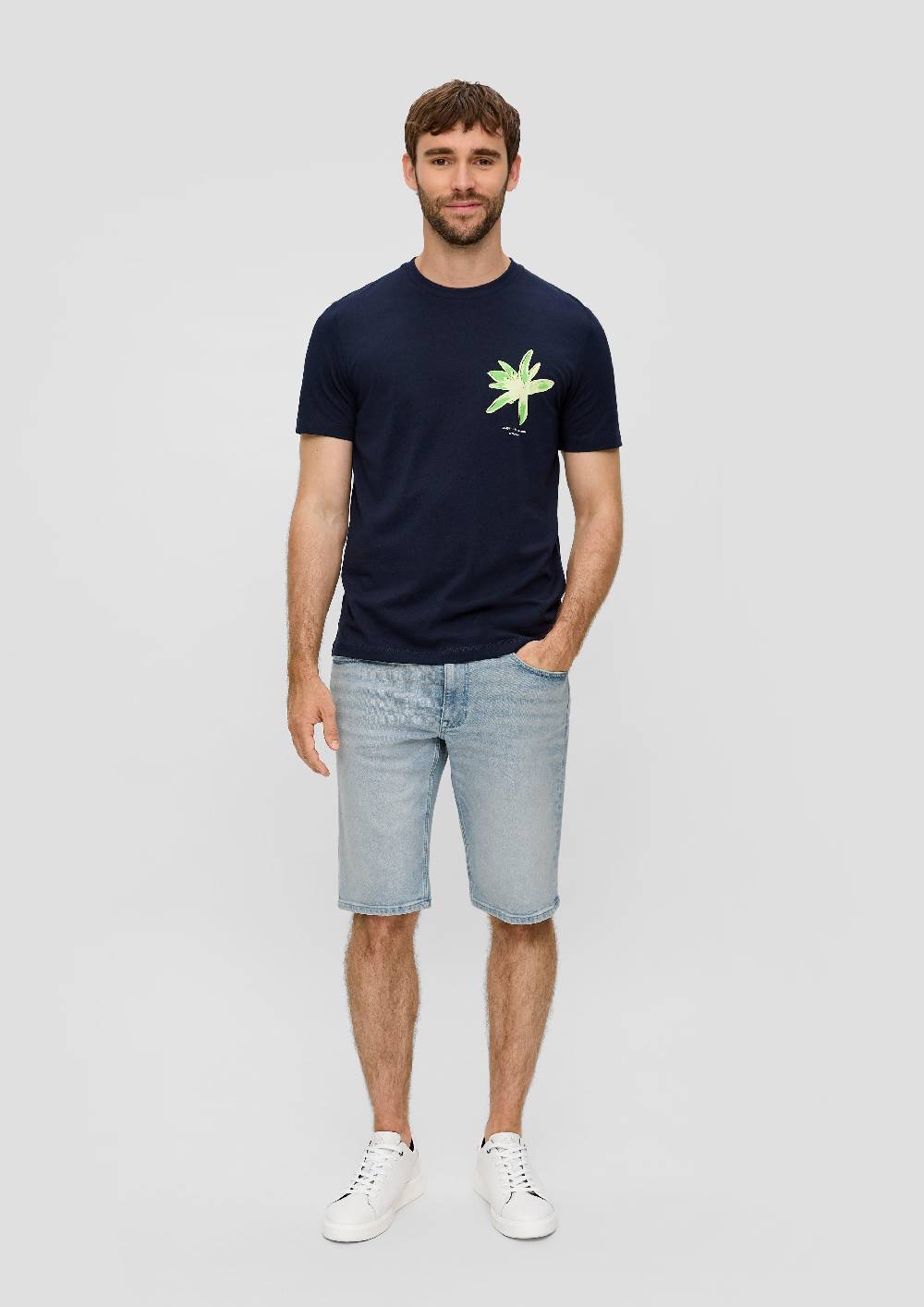 s.Oliver Jeans-Shorts / Straight Leg / High Rise Lagerräumung