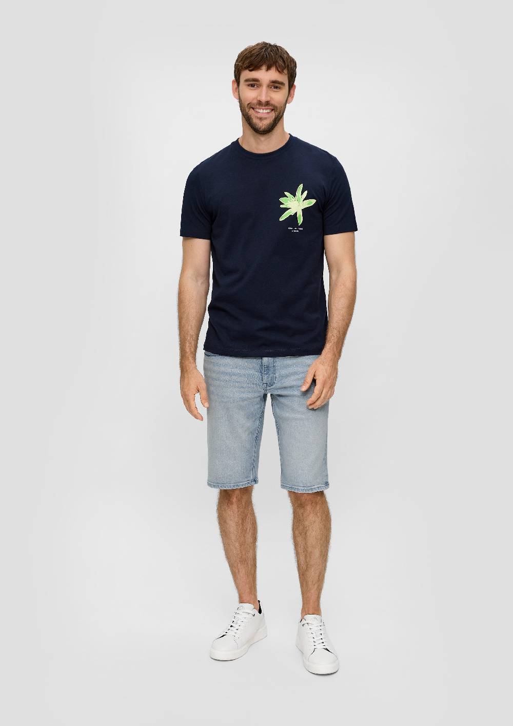 s.Oliver Jeans-Shorts / Straight Leg / High Rise Lagerräumung