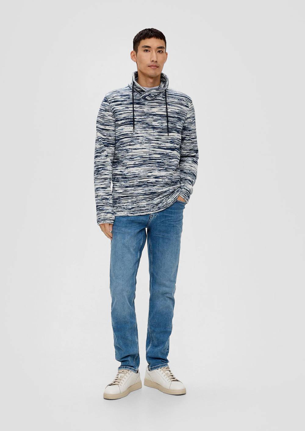 s.Oliver Strickpullover mit Schalkragen Online Outlet