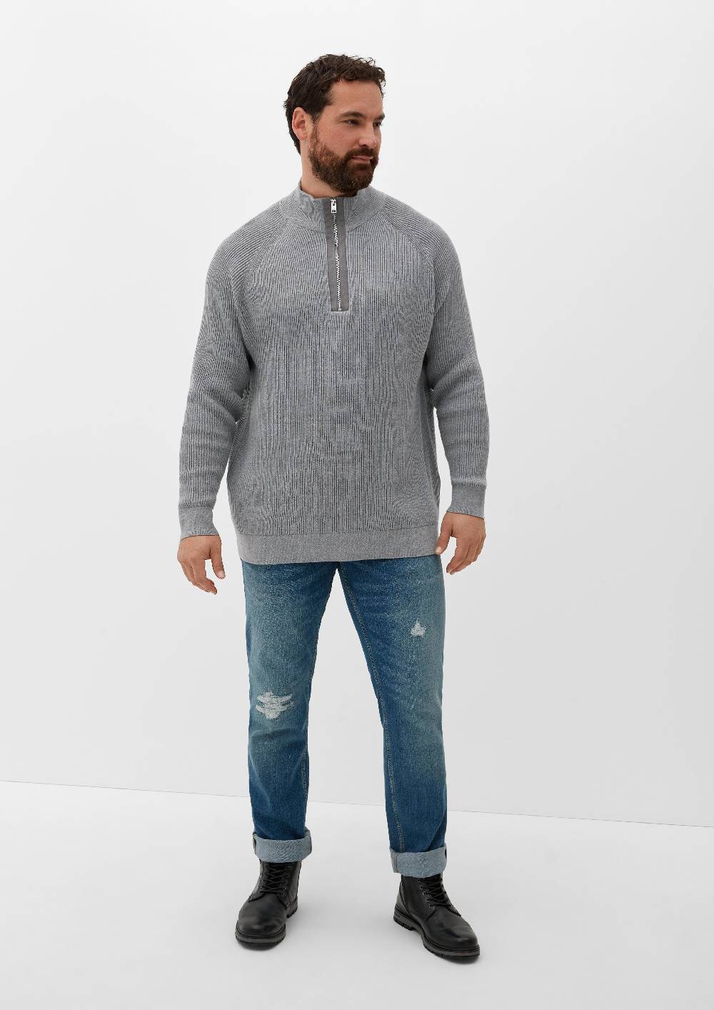 s.Oliver Gestrickter Troyerpullover Große Rabatte