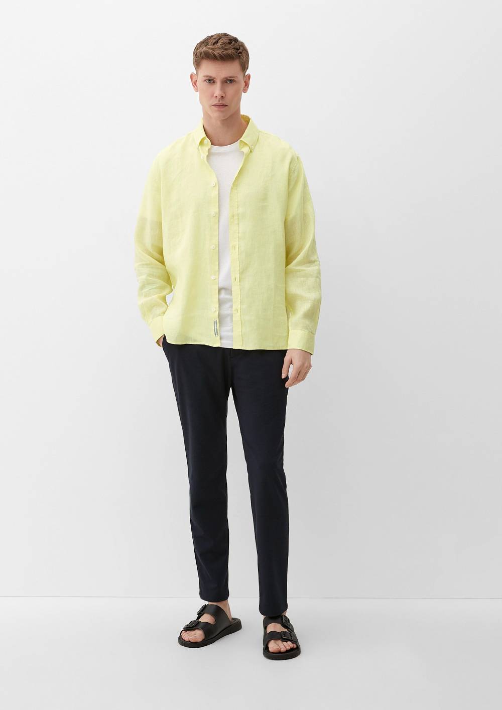s.Oliver Leinenhemd mit Button-Down-Kragen Kauf eins, bekomm eins gratis