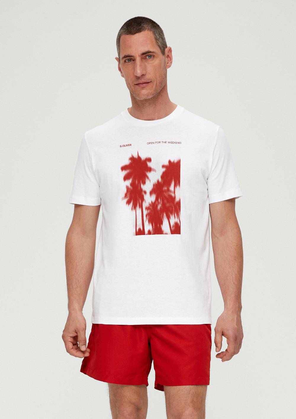 s.Oliver Baumwollshirt mit Frontprint VIP-Rabatte