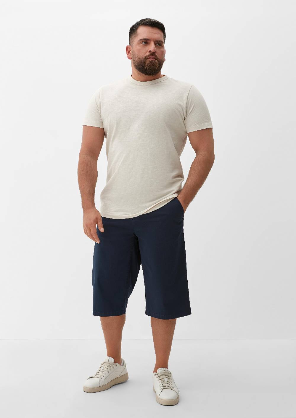 s.Oliver Relaxed: Bermudas aus Baumwollstretch Nur für heute