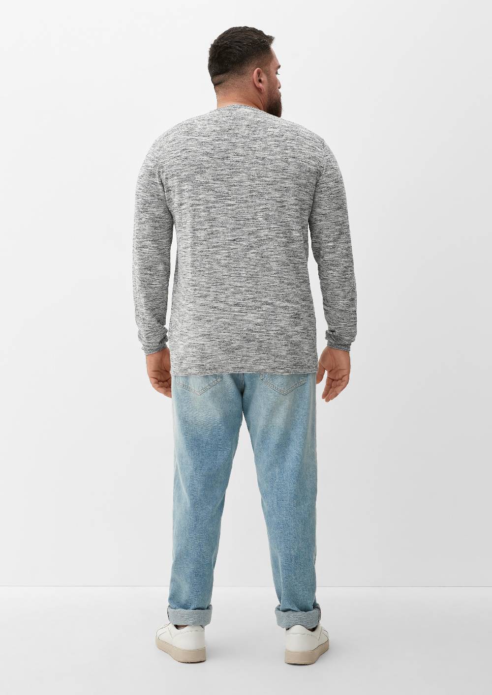 s.Oliver Melierter Feinstrickpullover Sonderangebot der Fabrik