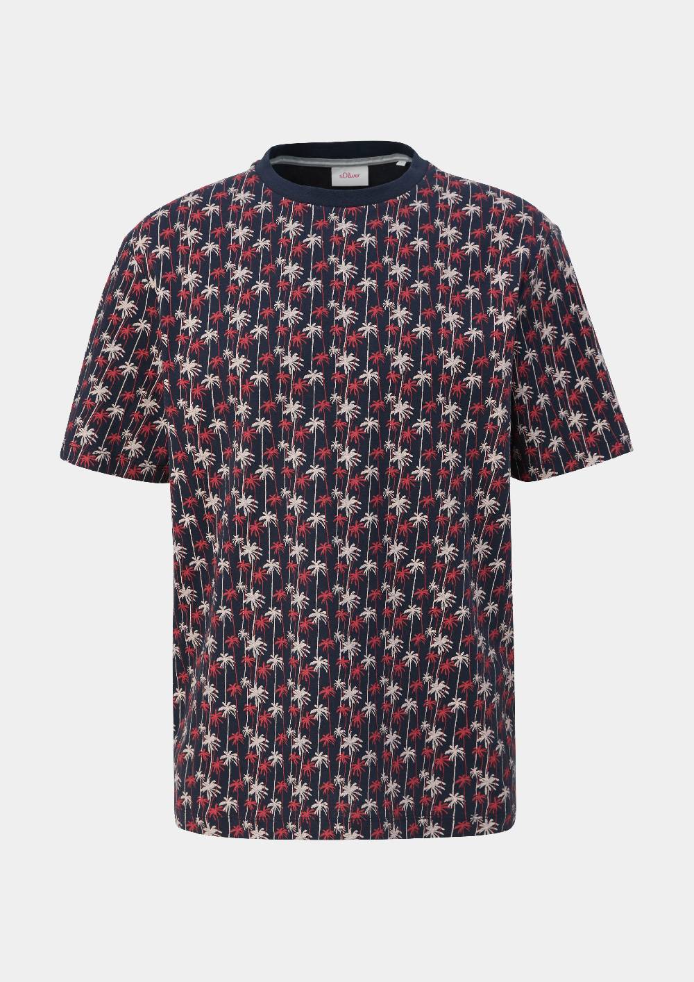 s.Oliver T-Shirt mit Alloverprint Vierteljährliche Förderung