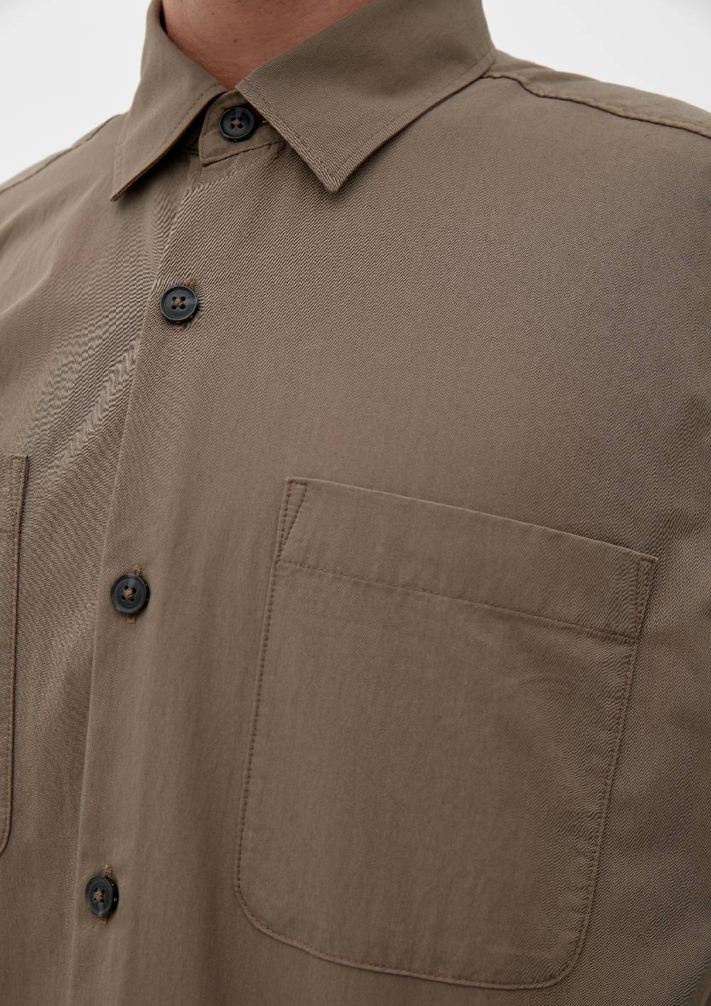 s.Oliver Relaxed: Hemd aus Twill Kostenloser Versand international