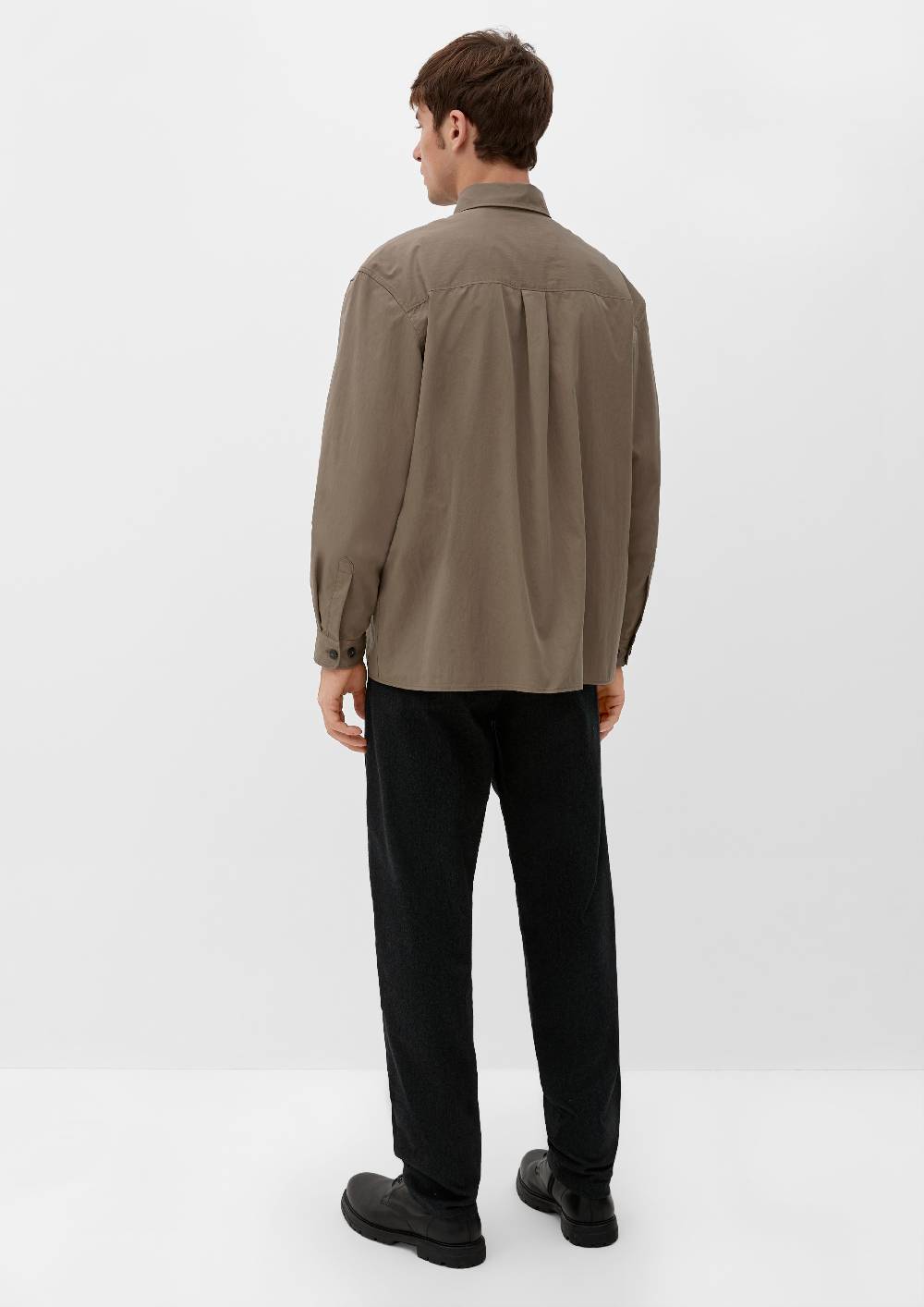 s.Oliver Relaxed: Hemd aus Twill Kostenloser Versand international
