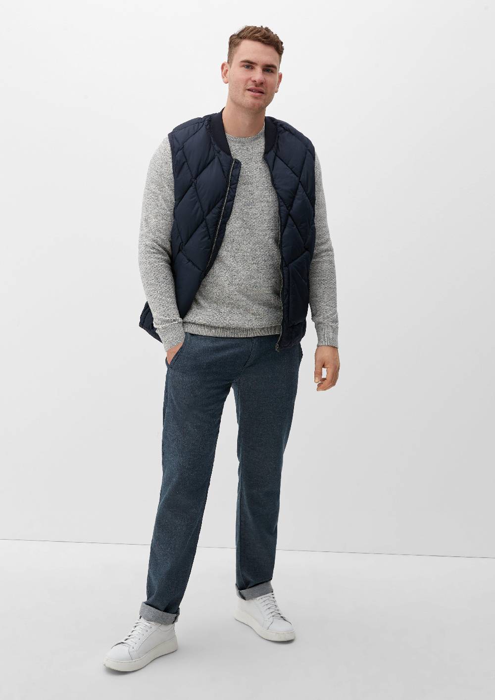 s.Oliver Strukturierter Strickpullover Fabrikladen