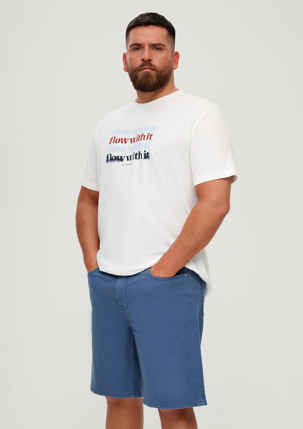 s.Oliver Jeans-Bermuda Casby / Relaxed Fit / Mid Rise / Straight Leg im Angebot