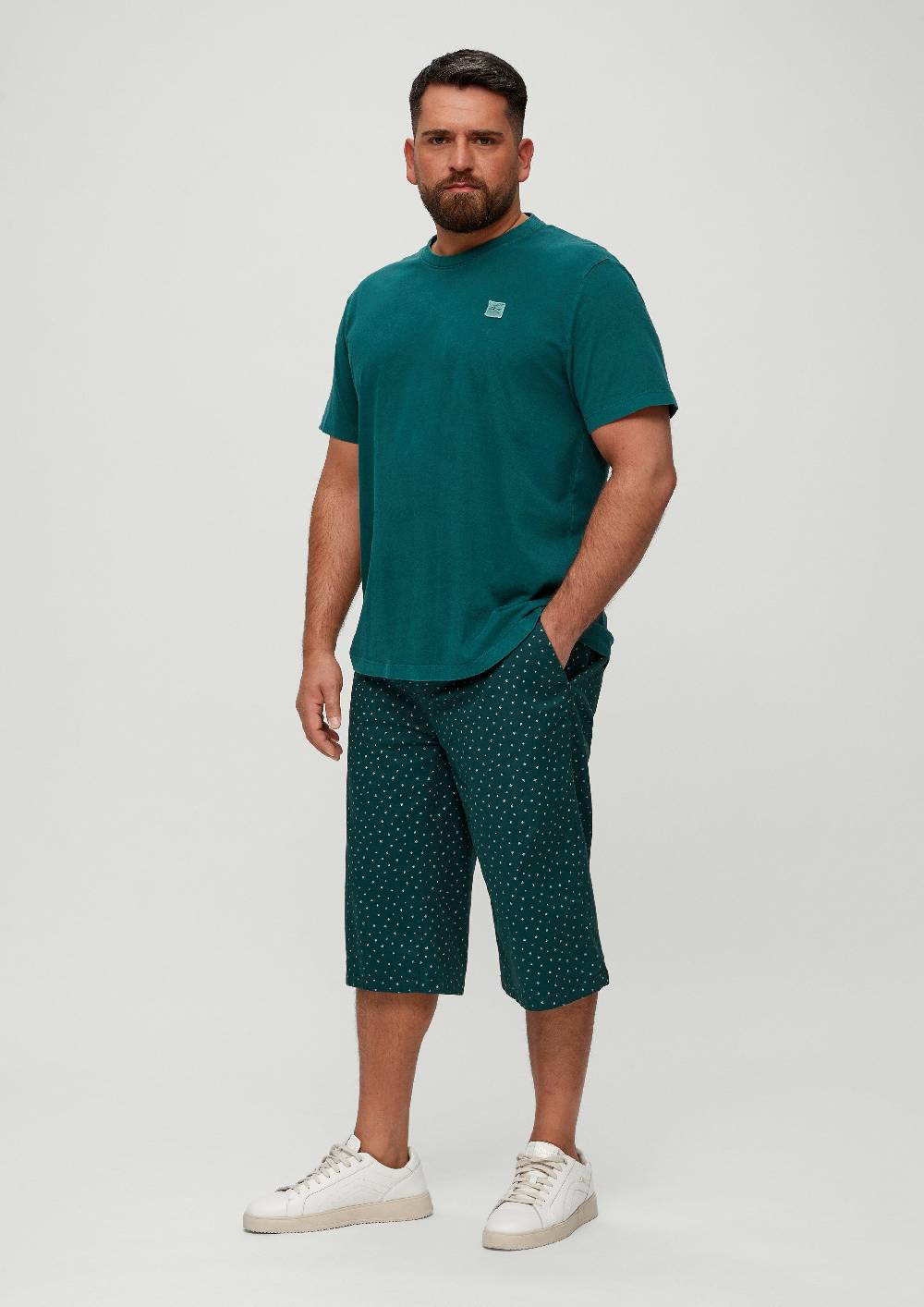 s.Oliver Slim: Bermuda mit Allover-Print Meist gekauft