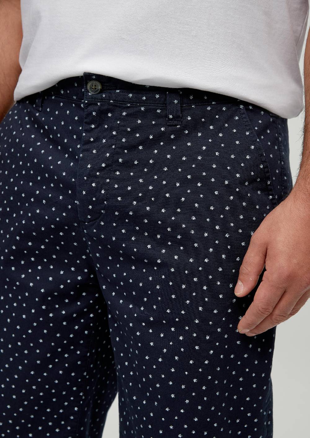 s.Oliver Slim: Bermuda mit Allover-Print Blitzverkäufe