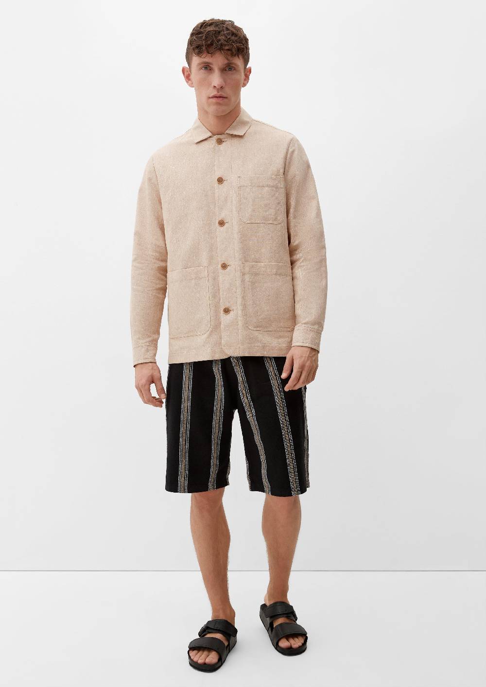 s.Oliver Overshirt aus Leinenmix Fabrik Onlineshop