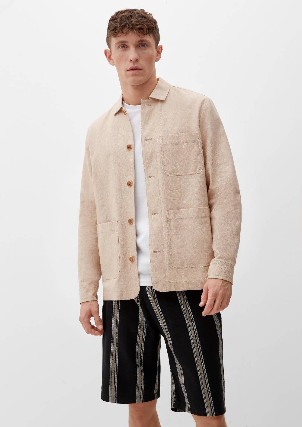 s.Oliver Overshirt aus Leinenmix Fabrik Onlineshop