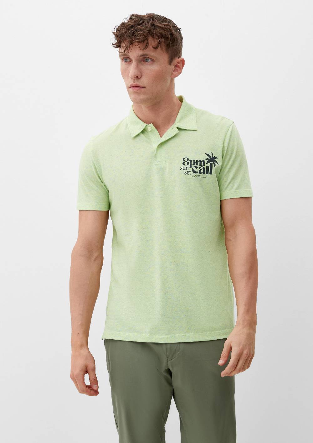 s.Oliver Meliertes Poloshirt Rabatt