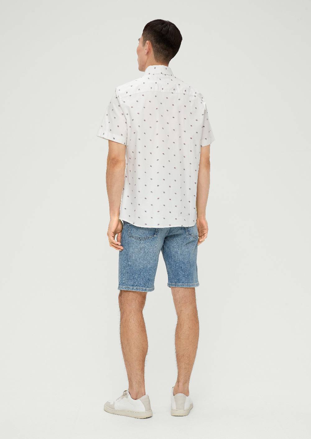 s.Oliver Slim: Kurzarmhemd mit Alloverprint Flash Sale