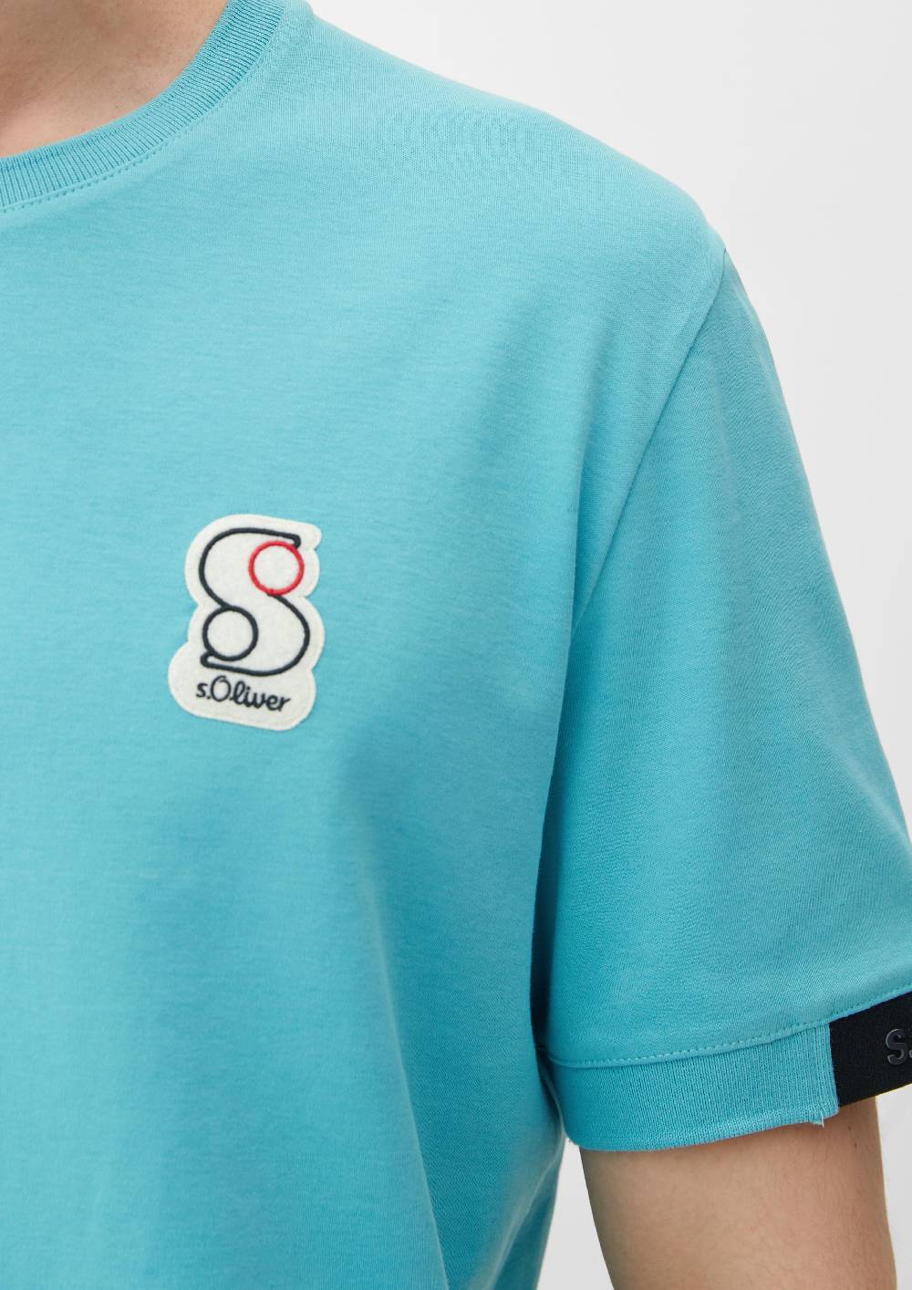 s.Oliver T-Shirt mit Labelpatch Saisonschlussverkauf