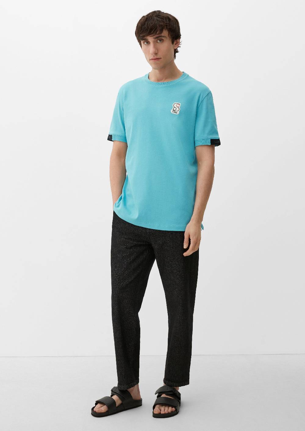 s.Oliver T-Shirt mit Labelpatch Saisonschlussverkauf