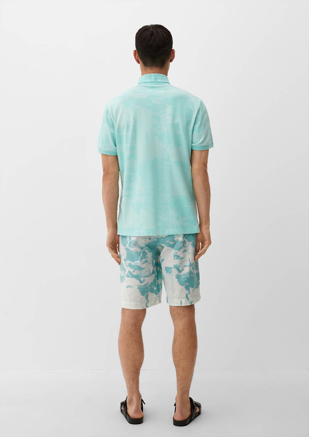s.Oliver Poloshirt mit Allover-Print Black Friday