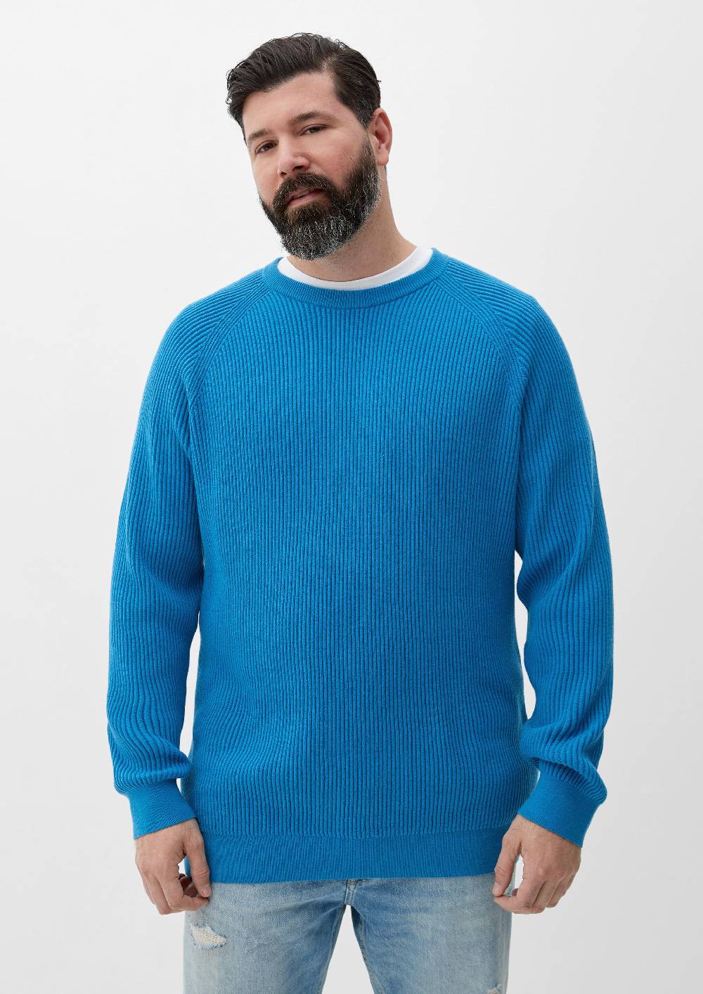 s.Oliver Strickpullover mit Rippstruktur Jubiläumsangebot