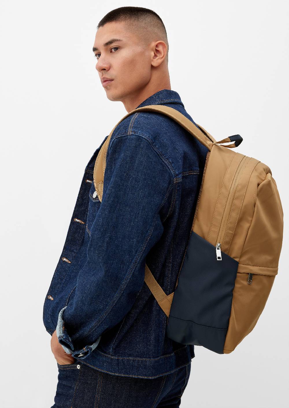 s.Oliver Nylon-Rucksack mit Laptopfach Online Outlet