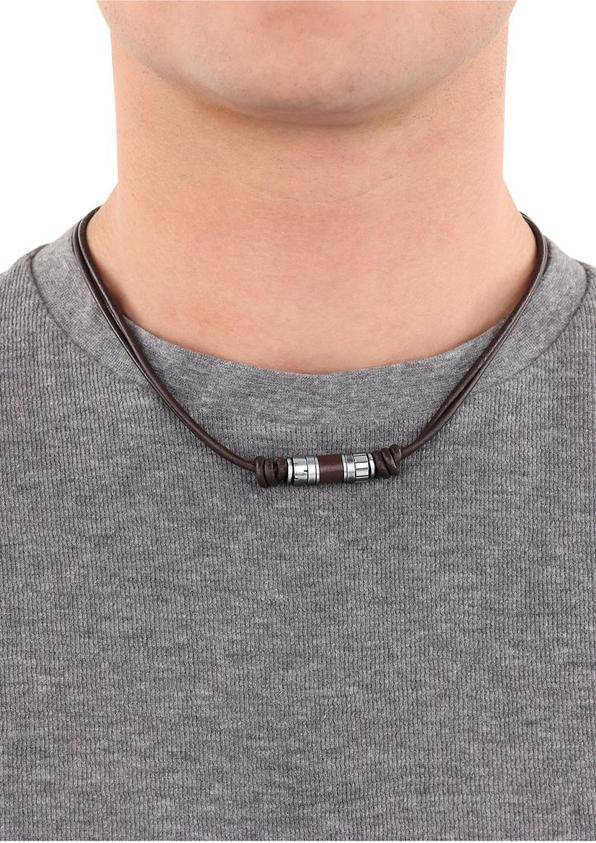 s.Oliver Ledercollier mit Edelstahl-Beads VIP-Rabatte