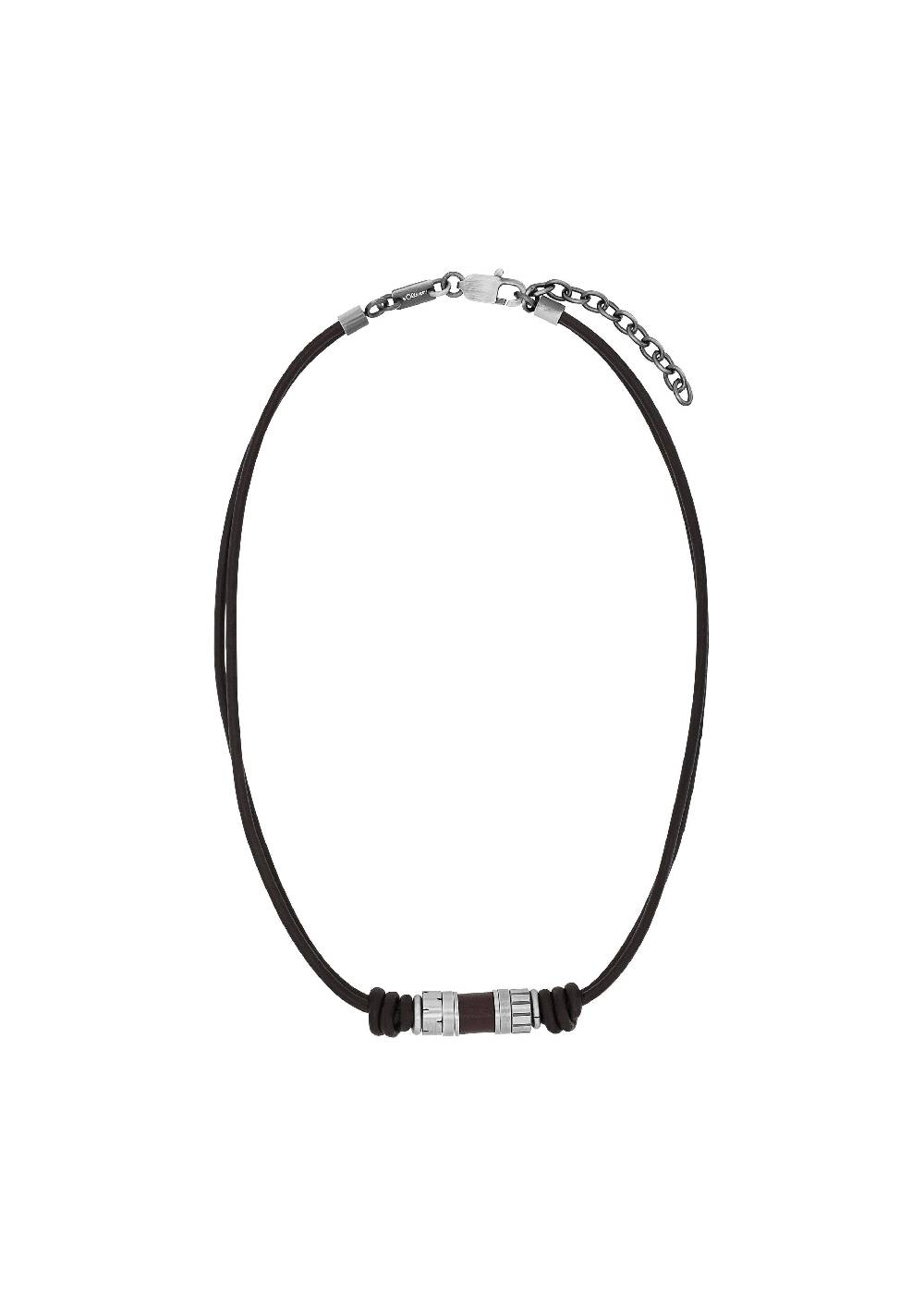 s.Oliver Ledercollier mit Edelstahl-Beads VIP-Rabatte