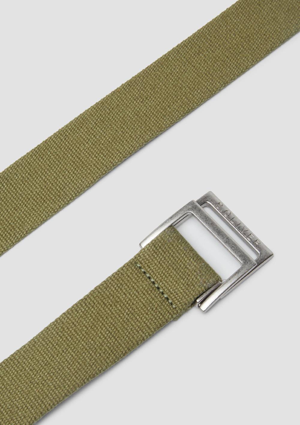 s.Oliver Canvas-Gürtel mit Lederdetails Bis zu 50% Rabatt