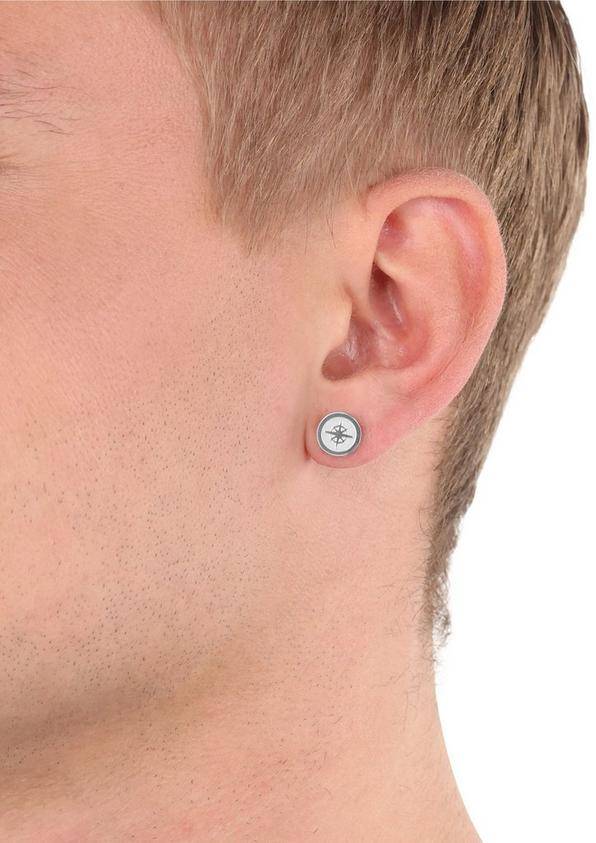 s.Oliver Single-Ohrstecker mit Kompass-Motiv Vierteljährliche Förderung