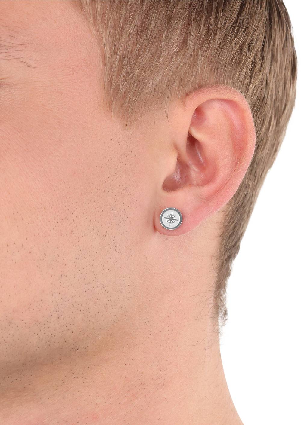 s.Oliver Single-Ohrstecker mit Kompass-Motiv Vierteljährliche Förderung