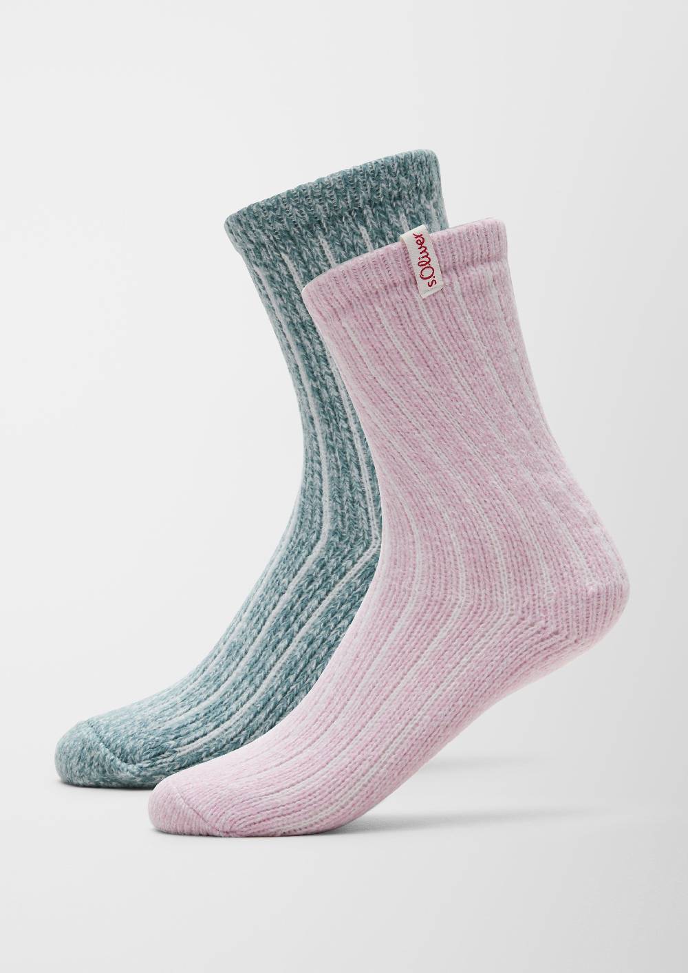s.Oliver 2er-Pack weiche Rippstrick-Socken 50% Rabatt mit kostenlosem Versand