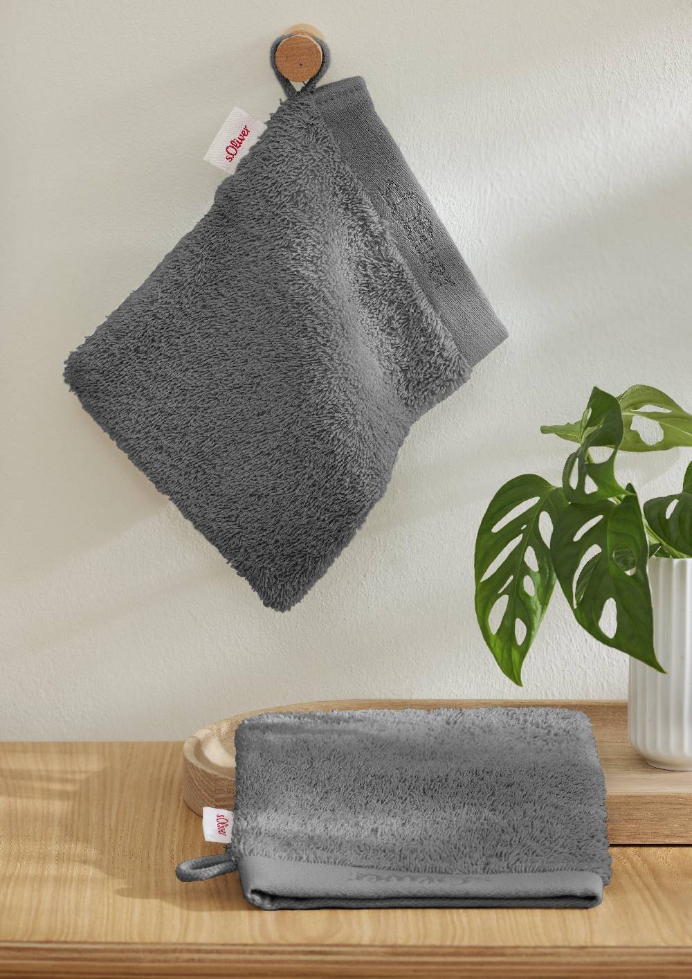 s.Oliver 2er-Pack Waschhandschuh im Angebot