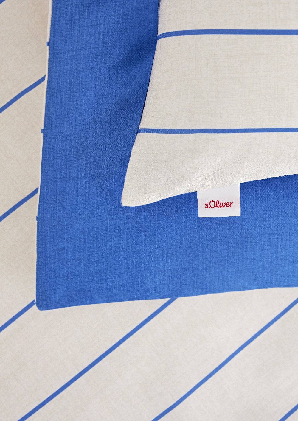 s.Oliver Bettwäsche aus Baumwoll-Satin mit Streifenmuster Fabrikverkauf
