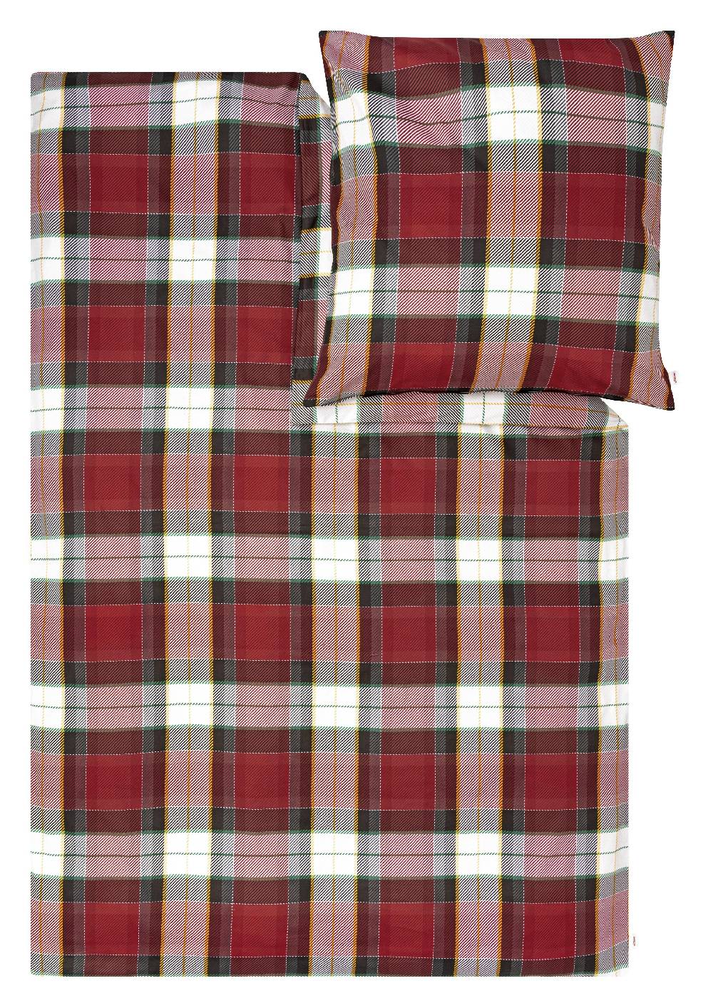 s.Oliver Flanell-Bettwäsche im Karo-Design Fabrik Onlineshop