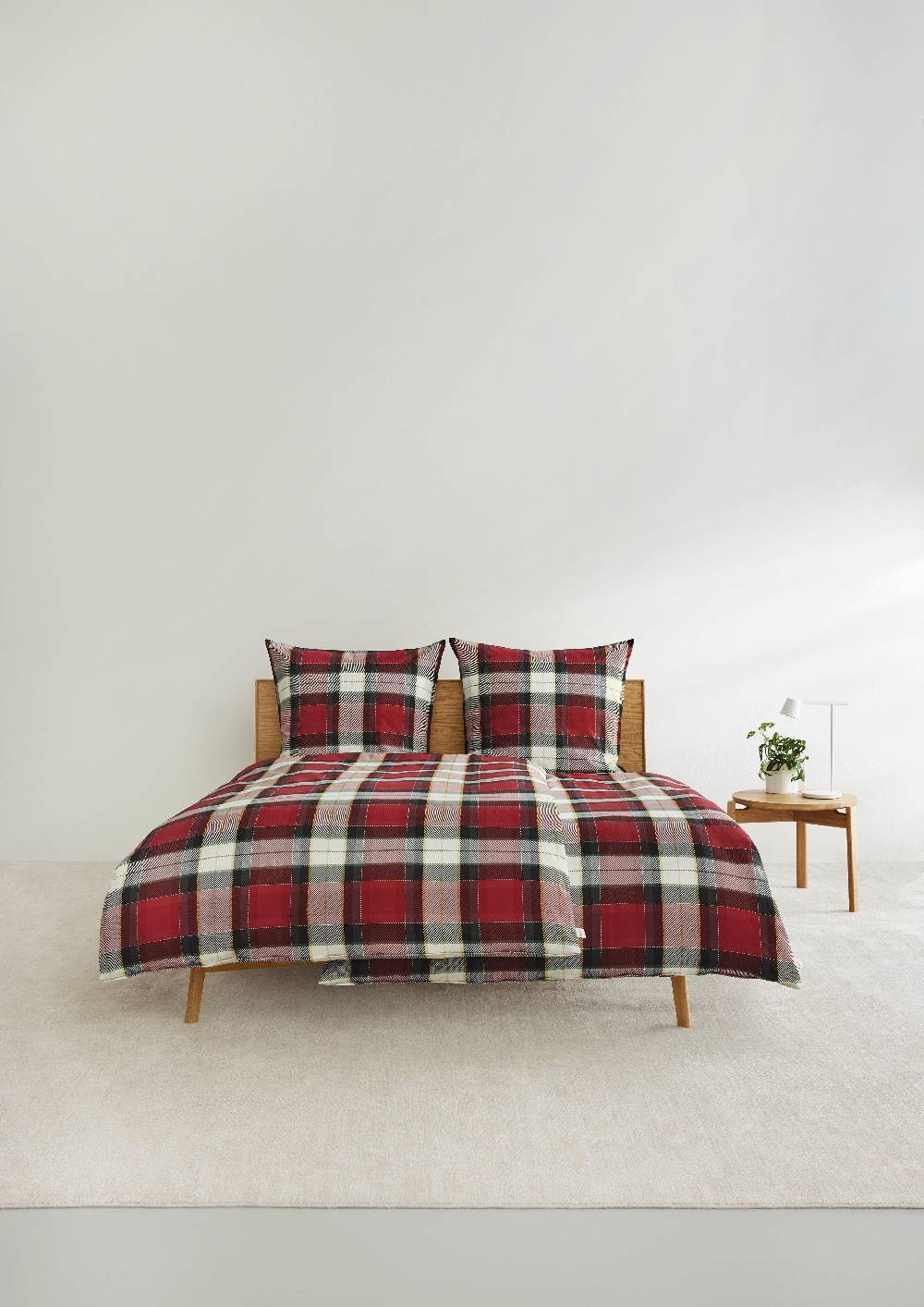 s.Oliver Flanell-Bettwäsche im Karo-Design Fabrik Onlineshop