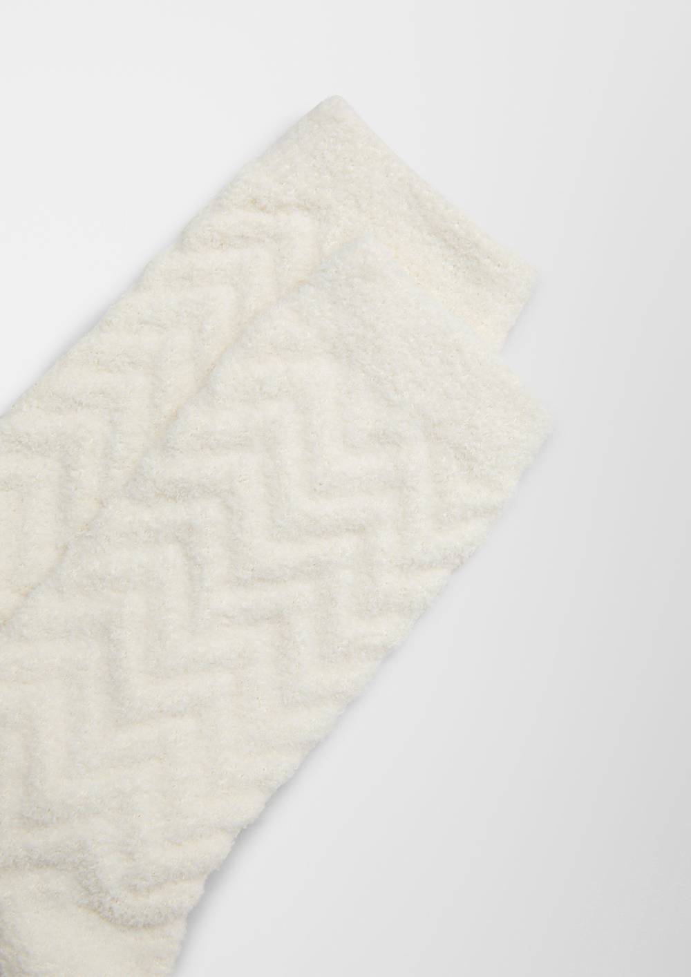 s.Oliver 2er-Pack Kuschelsocken mit Struktur Exklusivangebot