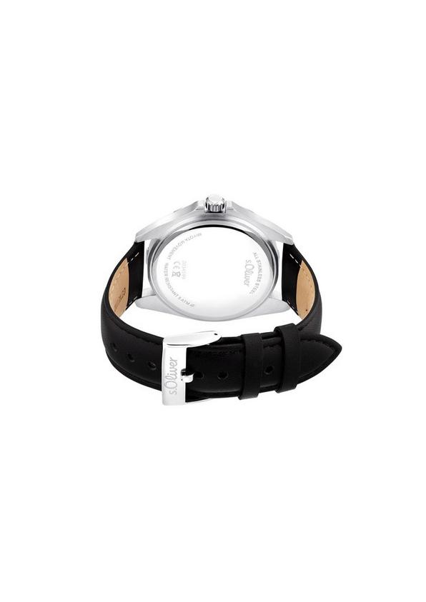 s.Oliver Edelstahluhr mit Lederarmband Muttertagsangebot