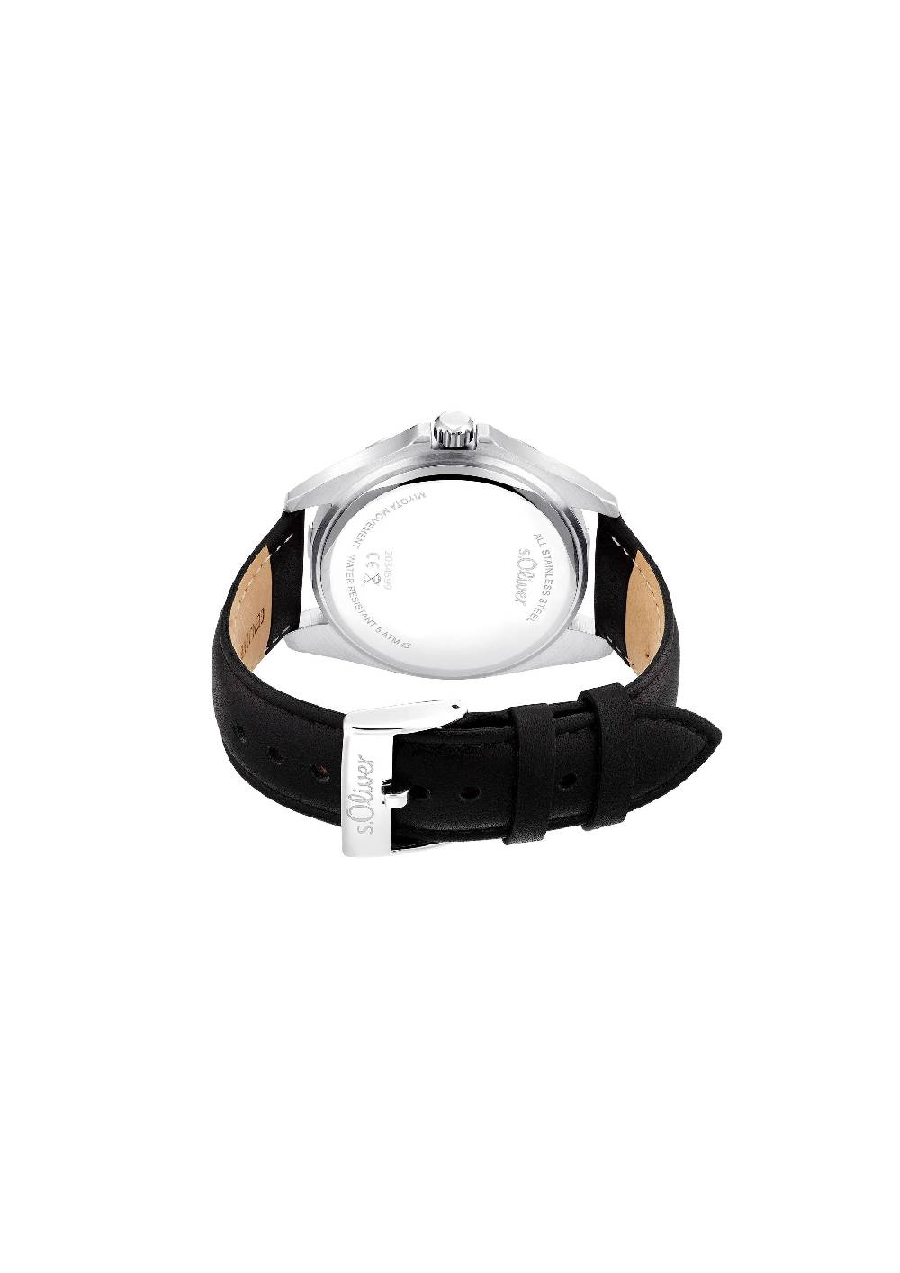 s.Oliver Edelstahluhr mit Lederarmband Muttertagsangebot