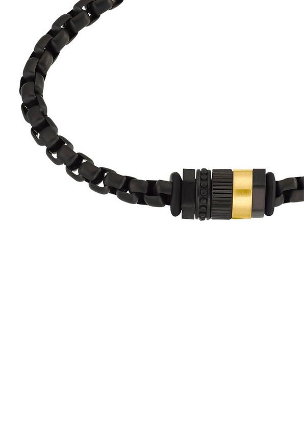 s.Oliver Edelstahl-Armband in Schwarz Vatertagsangebot