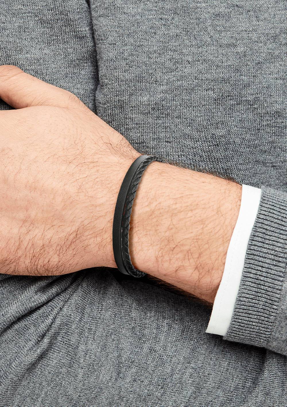 s.Oliver Lederarmband mit Edelstahl Riesige Ersparnisse