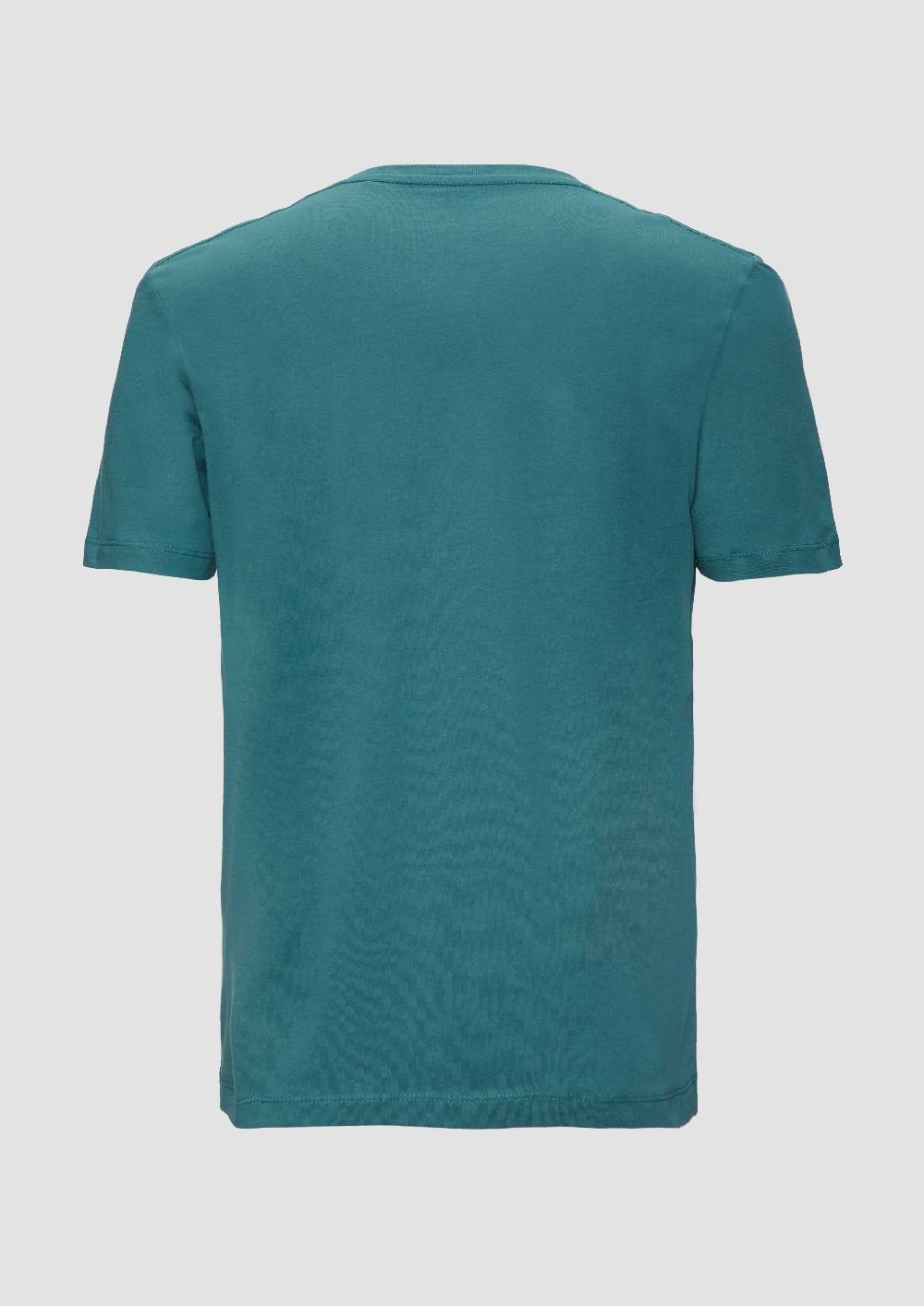s.Oliver T-Shirt aus reiner Baumwolle mit Logo-Print Kostenlose Rückgabe