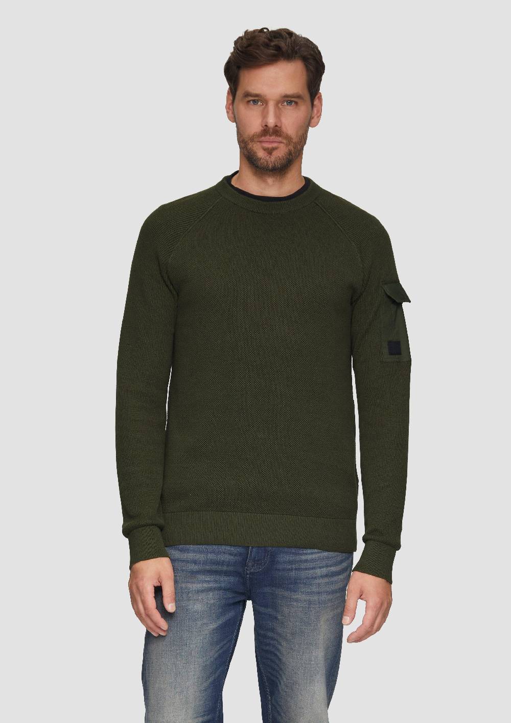s.Oliver Strickpullover mit Raglanärmeln und Strukturmix Letzte 3 Tage