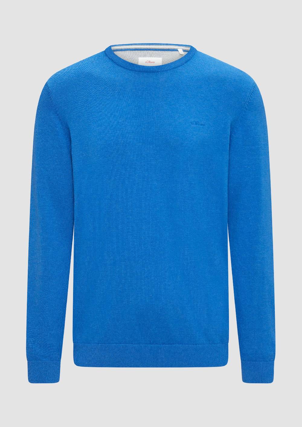 s.Oliver Strickpullover mit Logo-Stickerei Neueste Stile